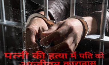 पत्नी की हत्या में पति को आजीवन कारावास