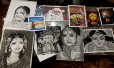 बचपन से ही पेंटिंग करने का शौक, कक्षा आठवीं के छात्र ने पेंटिंग ऐसी बनाई कि अभी बोल उठेगी