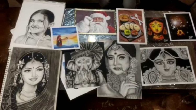 बचपन से ही पेंटिंग करने का शौक, कक्षा आठवीं के छात्र ने पेंटिंग ऐसी बनाई कि अभी बोल उठेगी
