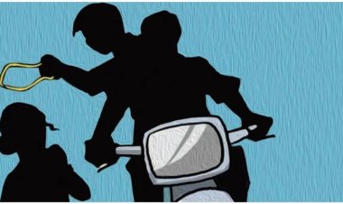 गुटखा पाउच लेने के बहाने आए और उड़ा ले गए चैन....