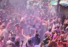 राजेश भरावा के नेतृत्व में निकली रंगपंचमी पर रंगा रंग गैर