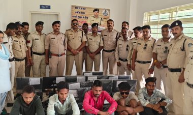 कम्प्युटर चोरी की वारदात का खुलासा ,आरोपीयों सहित 05 लाख का मश्रूका बरामद