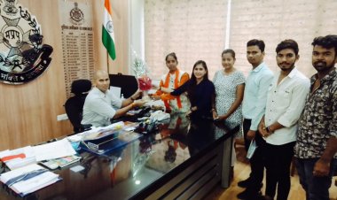 नवागत एसपी राहुल कुमार लोधा का किया भव्य स्वागत...