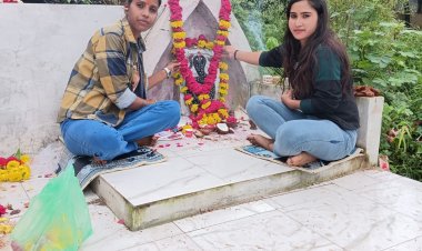 50 वर्ष पुराना नाग देवता मंदिर पर की पूजा अर्चना ,मप्र युवा शिवसेना गौरक्षा न्यास महिला मोर्चा ने