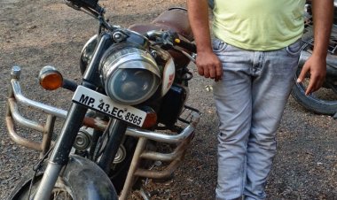 वर्ष 2021 मे चोरी हुई इन्फिल्ड बुलेट पुलिस चेकिंग के दौरान पकड़ाई,आरोपी पुलिस की  गिरफ्त में