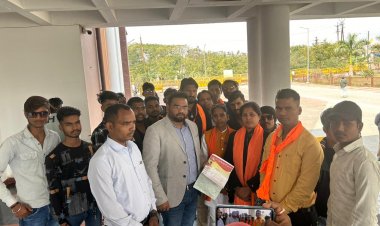 मामला गौमाता की मृत्यू का - मध्य प्रदेश युवा शिवसेना गौ रक्षा  न्यास ने किया आंदोलन : सौपा नायब तहसीलदार को  ज्ञापन