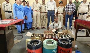 यह कैसा शीतल जल, पानी के केनों में अवैध वीआईपी दारू