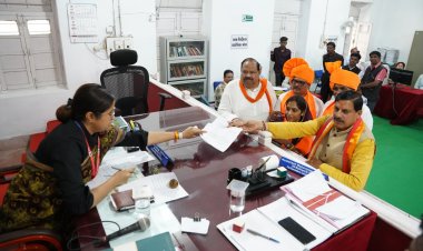 मुख्यमंत्री डॉ मोहन यादव ने रतलाम लोकसभा की भाजपा उम्मीदवार अनिता नागर सिंह चौहान का झाबुआ में दाखिल कराया नामांकन