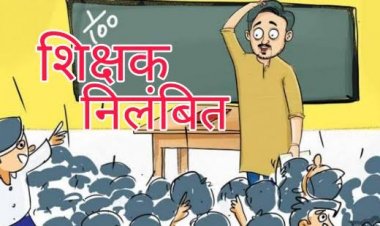 शिक्षक पर गिरी गाज,मतदान को लेकर कही ये बात,शिक्षक को कलेक्टर ने किया निलंबित