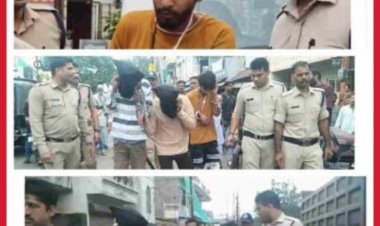 स्टेशन रोड पुलिस ने दिखाई अपनी दादागिरी, निकाला दादागिरी करने वालों का जुलूस.... 