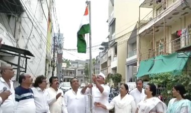 कांग्रेस कमेटी रतलाम कार्यालय मे बनाया स्वतंत्रता दिवस