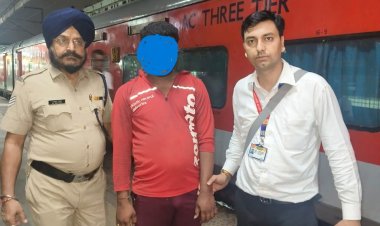 ऑन ड्यूटी चेकिंग स्‍टाफ की द्रूत कार्यवाई के कारण एक चोर पकड़ा गया