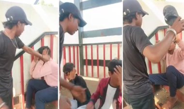 बच्चों को पीटा ,वीडियो हुई वायरल, काफी तादाद में थाने पर जमाभीड़ , FIR हुई.....