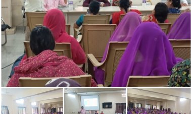 दस्तक अभियान प्रशिक्षण बाजना जनपद पंचायत सभाग्रह मे आयोजित किया