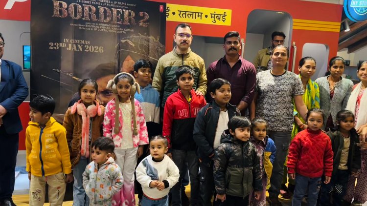रतलाम पुलिस की खास पहल: 'बॉर्डर-2' फिल्म के जरिए एसपी ने जगाया बच्चों में देशभक्ति का जज्बा