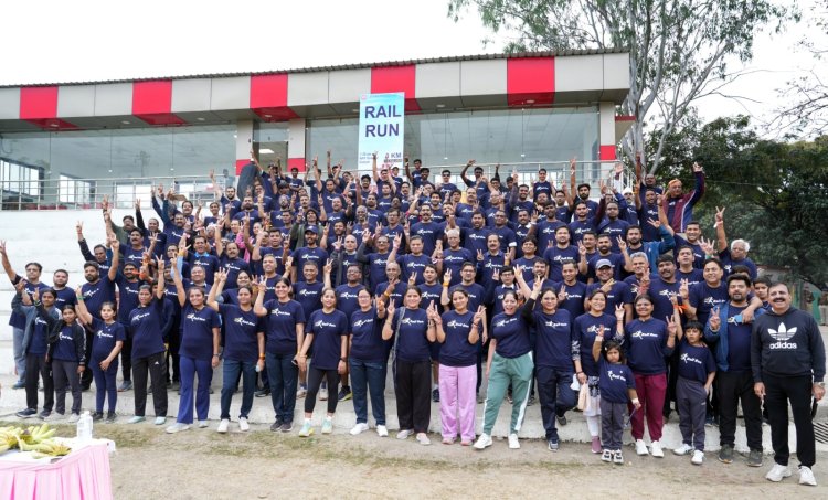 पश्चिम रेलवे महिला कल्याण संगठन द्वारा आयोजित रतलाम मंडल पर 'रेल रन'  के माध्यम से दिया फिटनेस और पर्यावरण जागरूकता का संदेश
